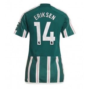 Maillot de foot Manchester United Christian Eriksen #14 Extérieur Femmes 2023-24 Manches Courte